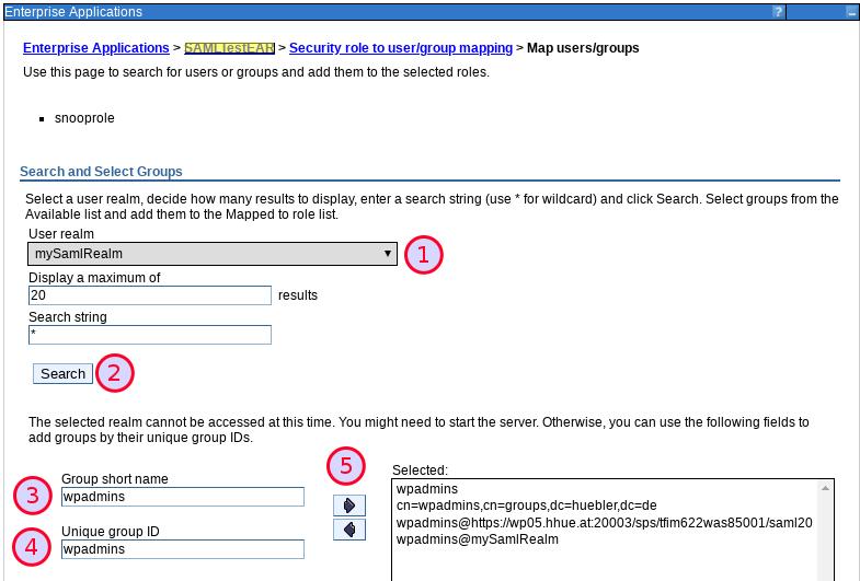 Assignung SAML groups to role